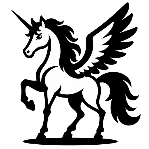 Enchanting Pegasus SVG Design cut file
