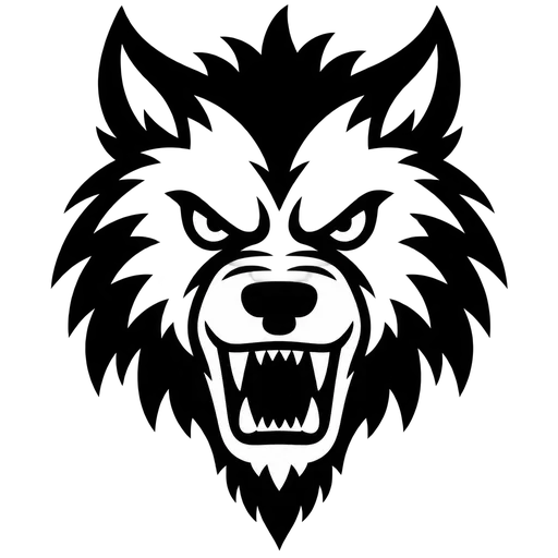 Ferocious Werewolf Head SVG cut file
