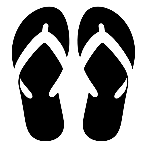Flip Flop Silhouette SVG cut file