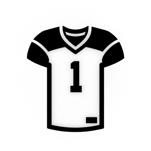 Football Jersey Number 1 SVG cut file
