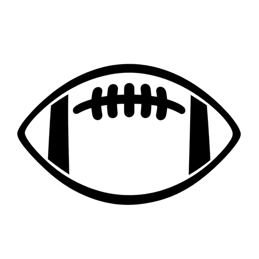 Football Outline SVG cut file