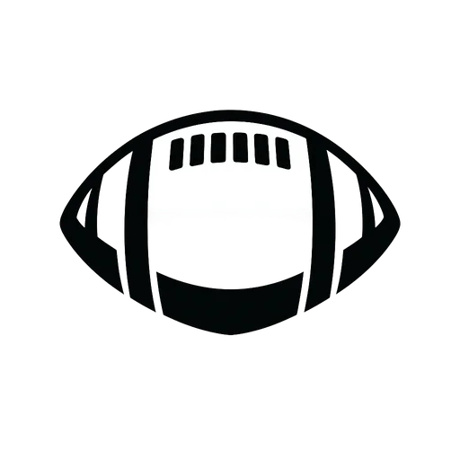 Football Outline SVG Design cut file