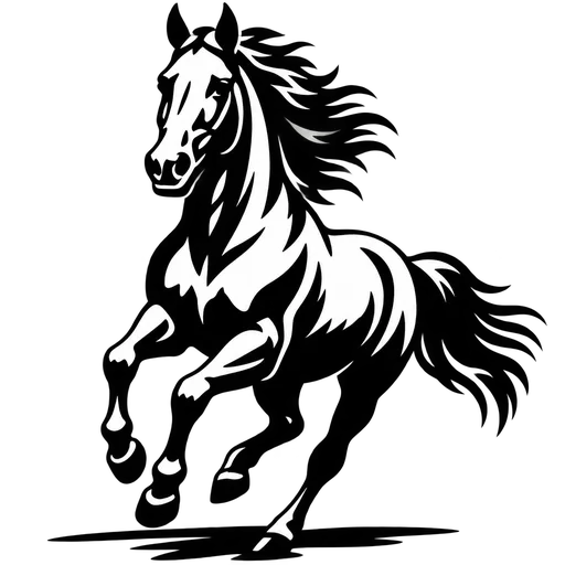 Galloping Horse SVG Design for Crafts cut file
