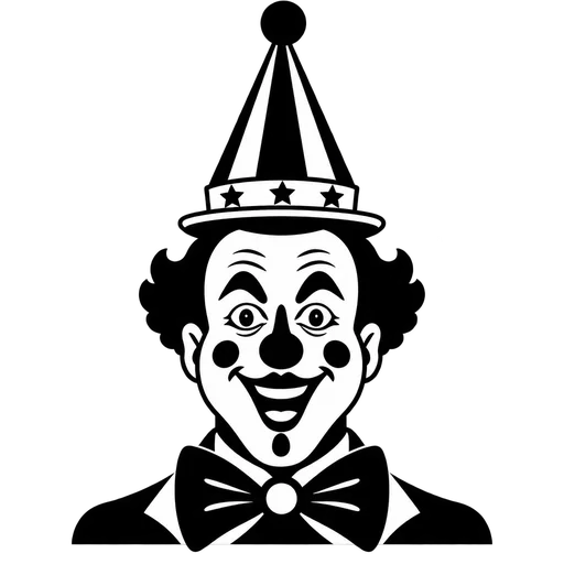 Happy Clown SVG for Creative Projects cut file
