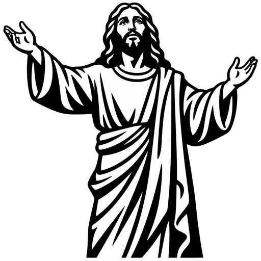 Jesus Embracing SVG Design cut file