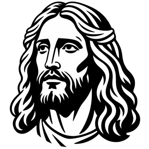 Jesus Portrait SVG for Crafting cut file