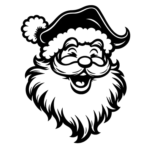 Joyful Santa SVG for Crafting cut file