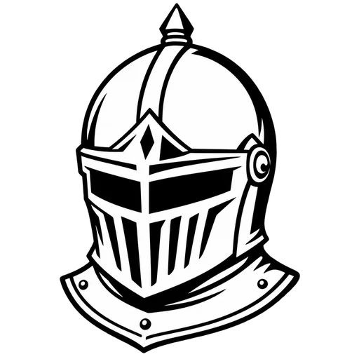 Knight Helmet SVG Design cut file