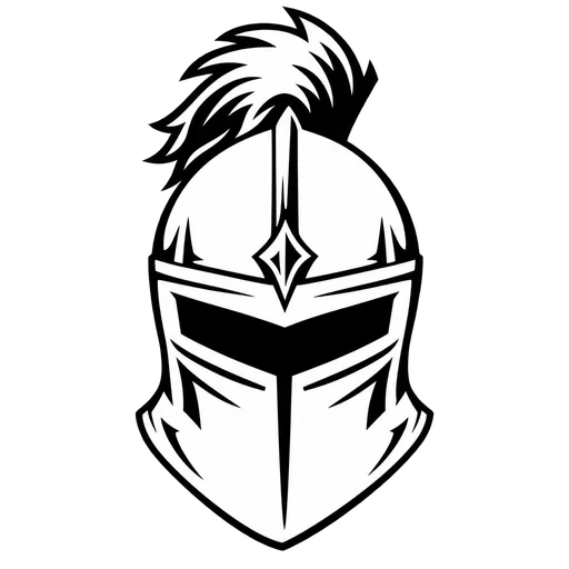 Knight Helmet SVG Design for Crafts cut file