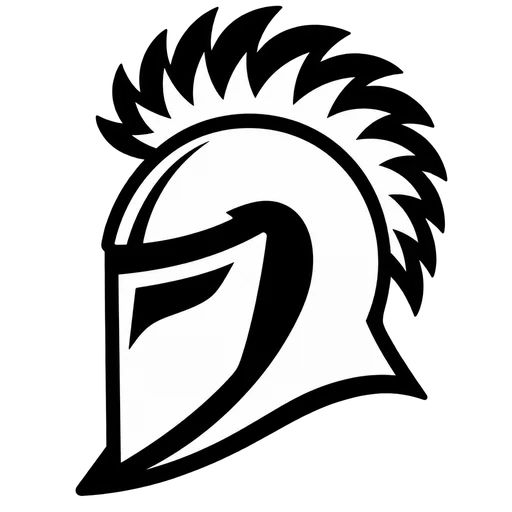 Knight Helmet SVG for Creative Projects cut file