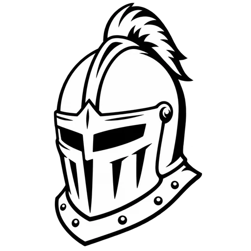 Knight Helmet SVG cut file