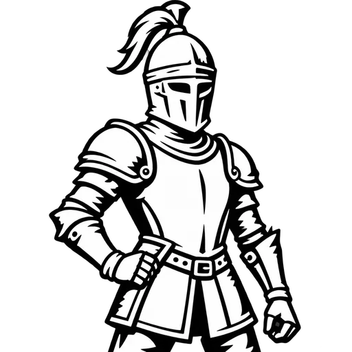 Knight Silhouette SVG Design cut file