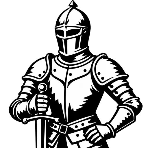 Knight SVG Artwork for Creative Projects cut file
