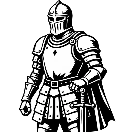 Knight SVG – Bold Armor Design cut file