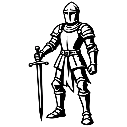 Knight SVG Design for Crafts cut file