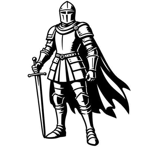 Knight SVG for Cutting Machines cut file