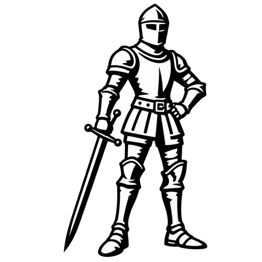 Knight SVG – Majestic Armor Design cut file