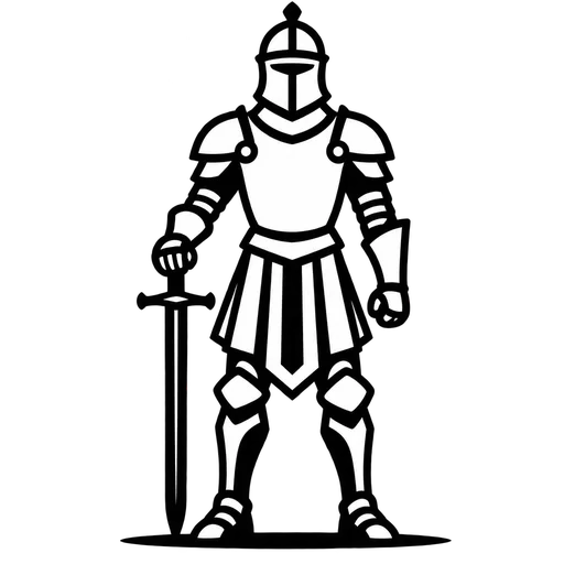 Knight SVG Vector Illustration cut file