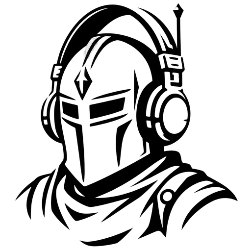 Knight with Headphones SVG cut file
