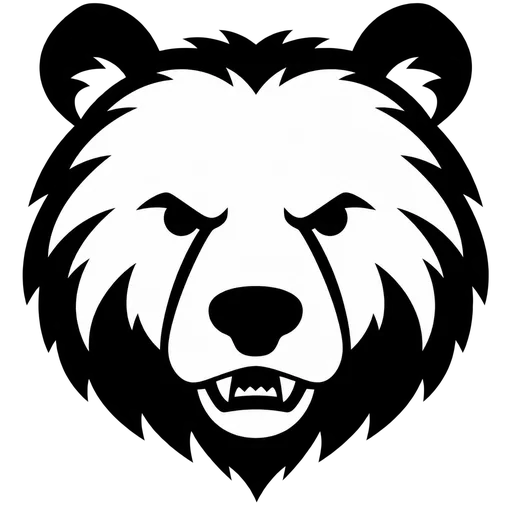 Majestic Bear Head SVG cut file