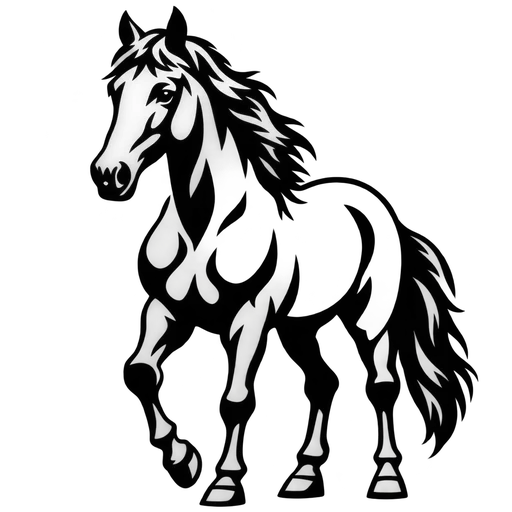 Majestic Horse SVG Design cut file