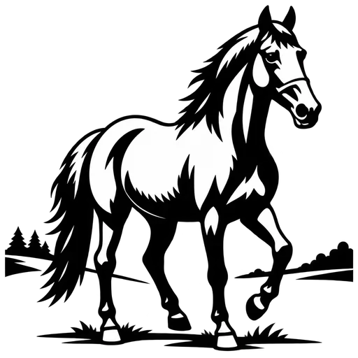 Majestic Horse SVG for Crafting cut file