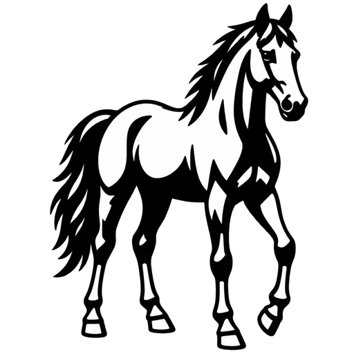 Majestic Horse SVG Graphic cut file