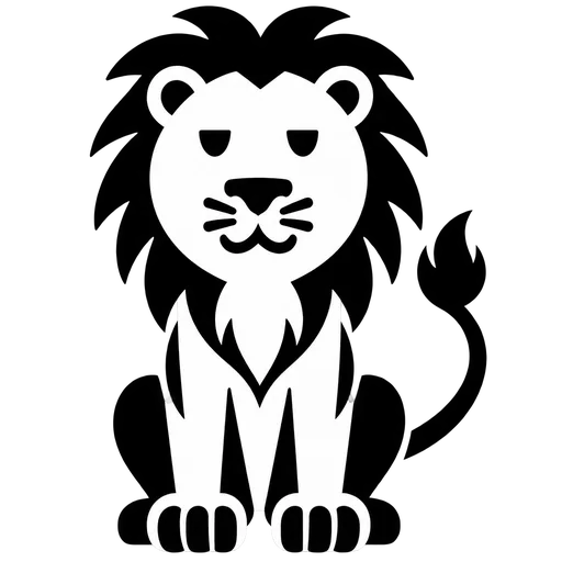 Majestic Lion Silhouette SVG cut file