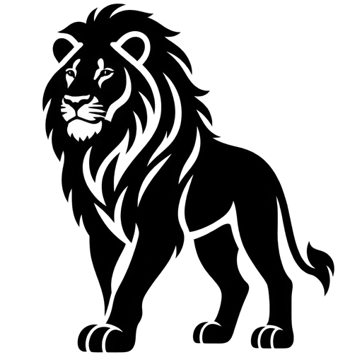 Majestic Lion SVG – Detailed and Bold Lion Illustration cut file