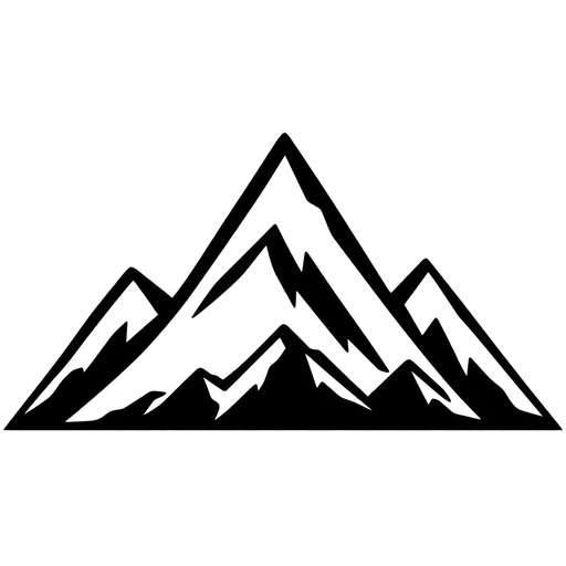 Majestic Mountain Scene SVG cut file