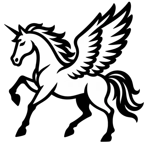 Majestic Pegasus SVG Design cut file