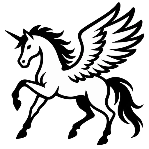 Majestic Pegasus SVG Design cut file