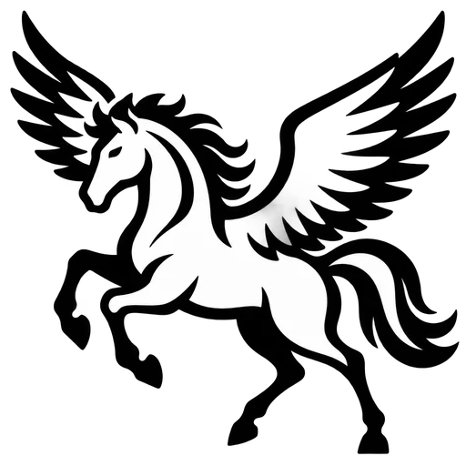 Majestic Pegasus SVG Design cut file