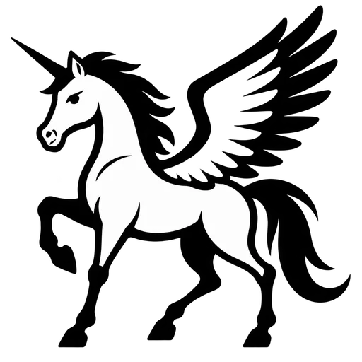 Majestic Pegasus SVG Design cut file