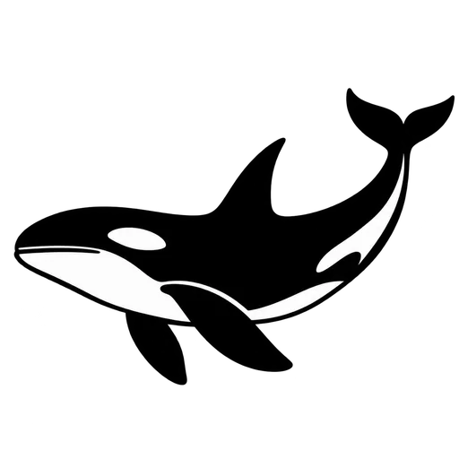 Majestic Whale Silhouette SVG cut file