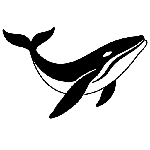 Majestic Whale SVG Cut File cut file