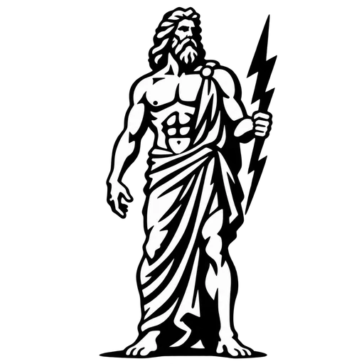 Majestic Zeus SVG Design for Creative Projects cut file