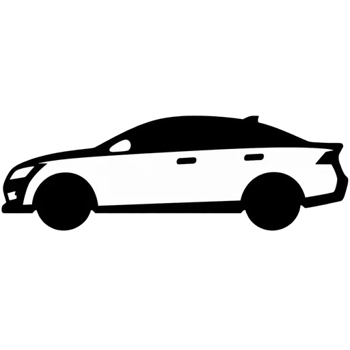 Minimalist Car Silhouette SVG cut file