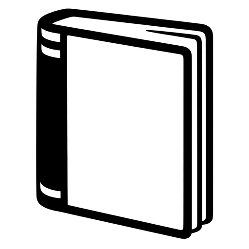 Minimalist Closed Book SVG cut file