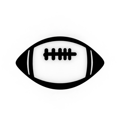 Minimalist Football SVG Icon cut file