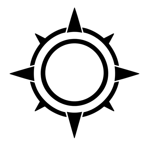 Minimalist Sun Symbol SVG cut file