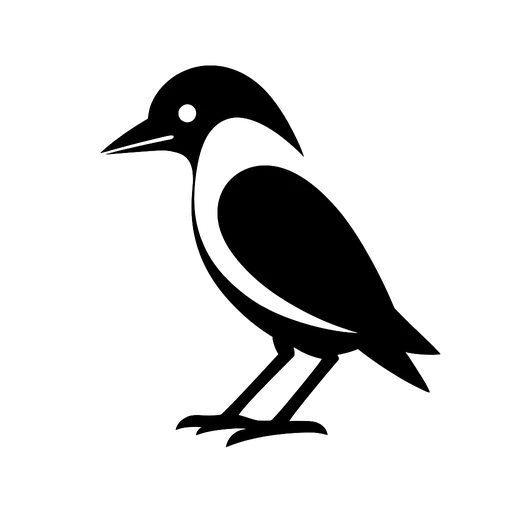 Minimalistic Bird SVG Design cut file