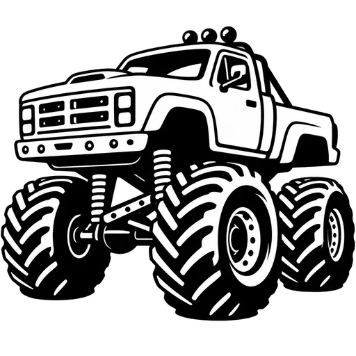 Monster Truck SVG Design cut file