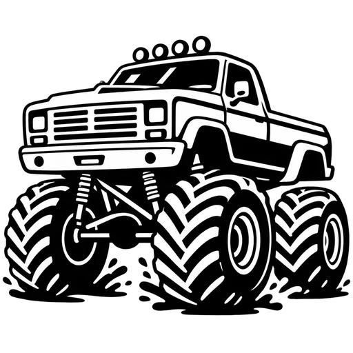 Monster Truck SVG Design cut file