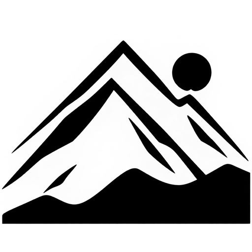 Mountain Peaks Silhouette SVG cut file