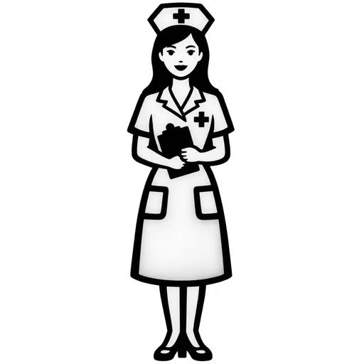 Nurse Character SVG Illustration cut file