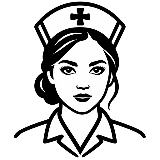 Nurse Portrait SVG cut file
