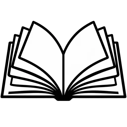 Open Book Clipart SVG cut file