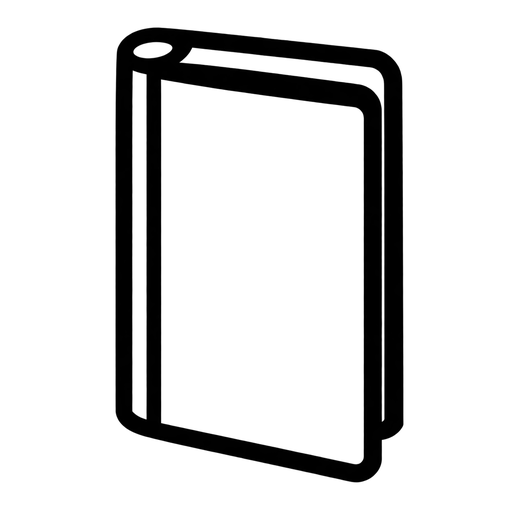 Open Book Outline SVG cut file