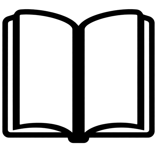 Open Book Outline SVG cut file